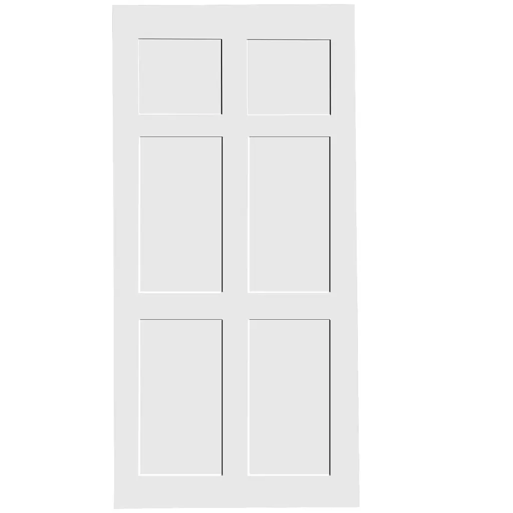 30 X 80 Six Panel Real Primed Door Slab DIY Panel Door Modern Interior Door rnb