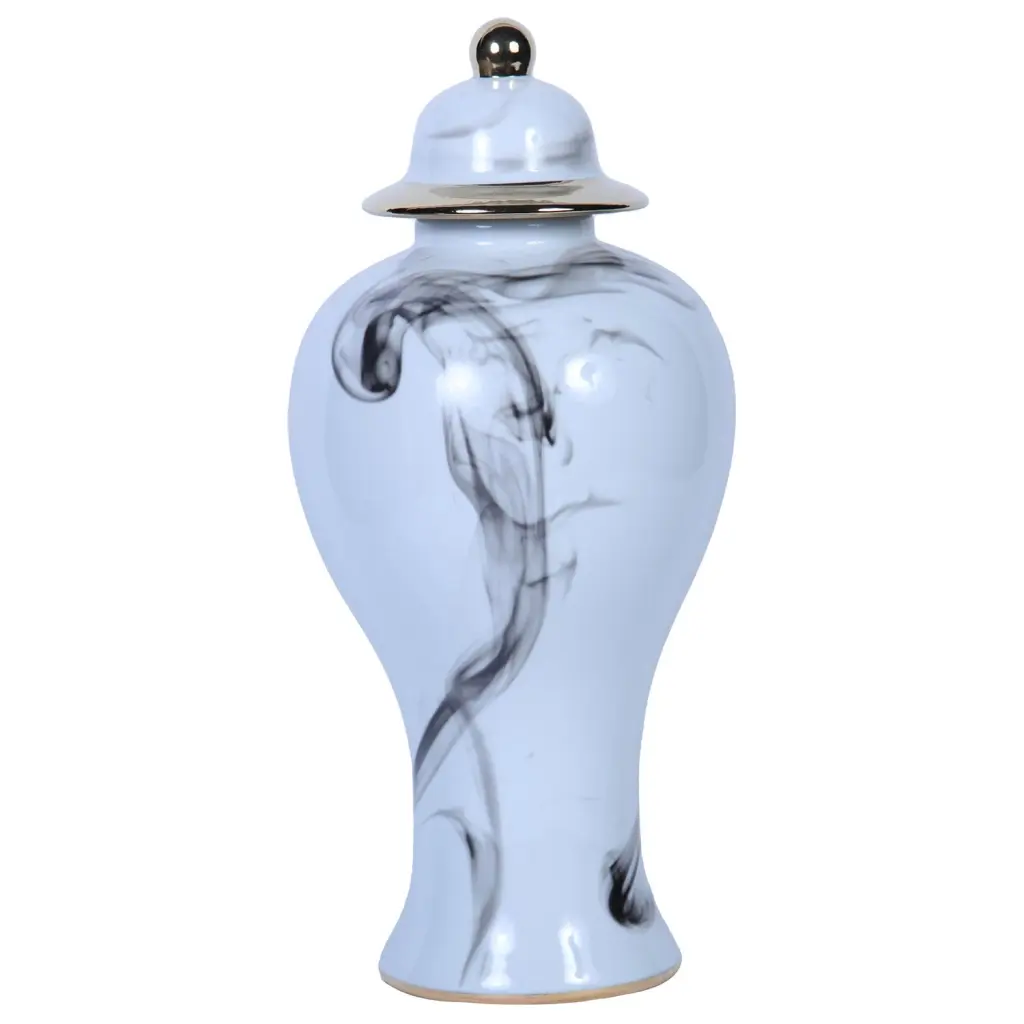 Stone Porcelain Decorative Jar Removable Lid Home Decor furnings