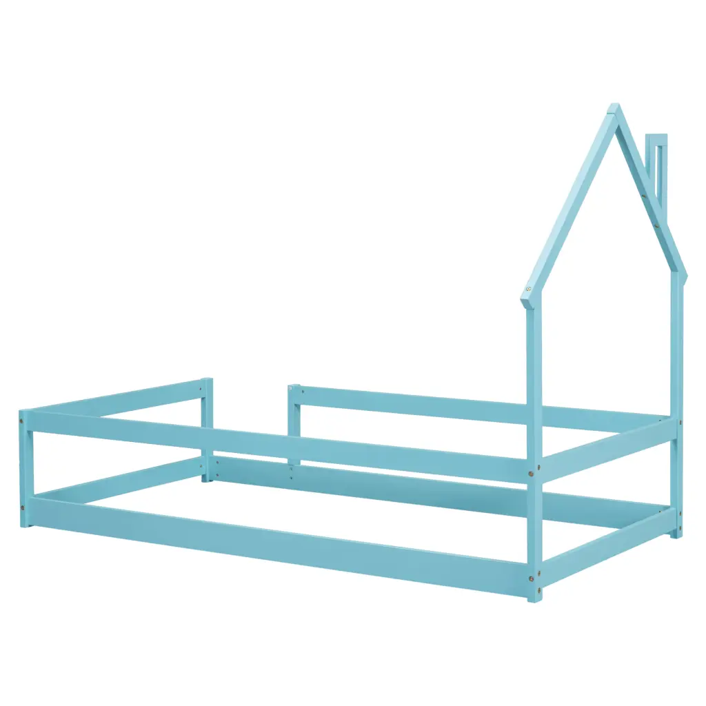 Twin Size Wood Bed Houtilize Inspired Headboard And Fences Floor Bed inspirit