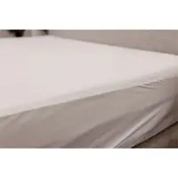 Quiet Comfort Mattress Protector Split Top Cal King White Polyester Waterproof Hypoallergenic omne sleep