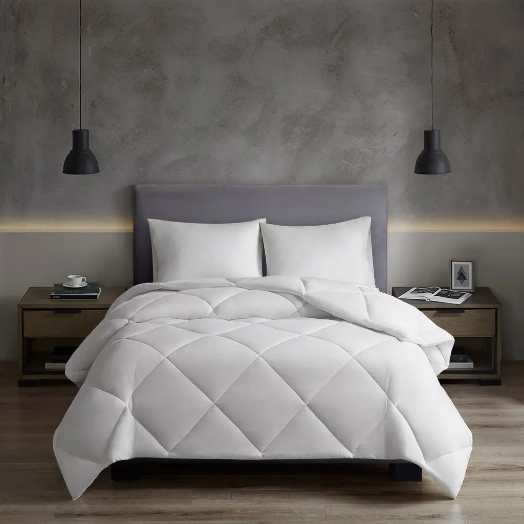 Oversized Down Alternative Comforter King Size HeiQ Temperature Control White jla