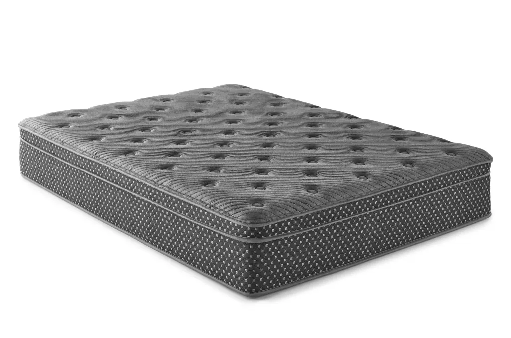 13 Inch Quilted Eurotop Hybrid King Mattress Plush Black Foam and Spring Support md mattress