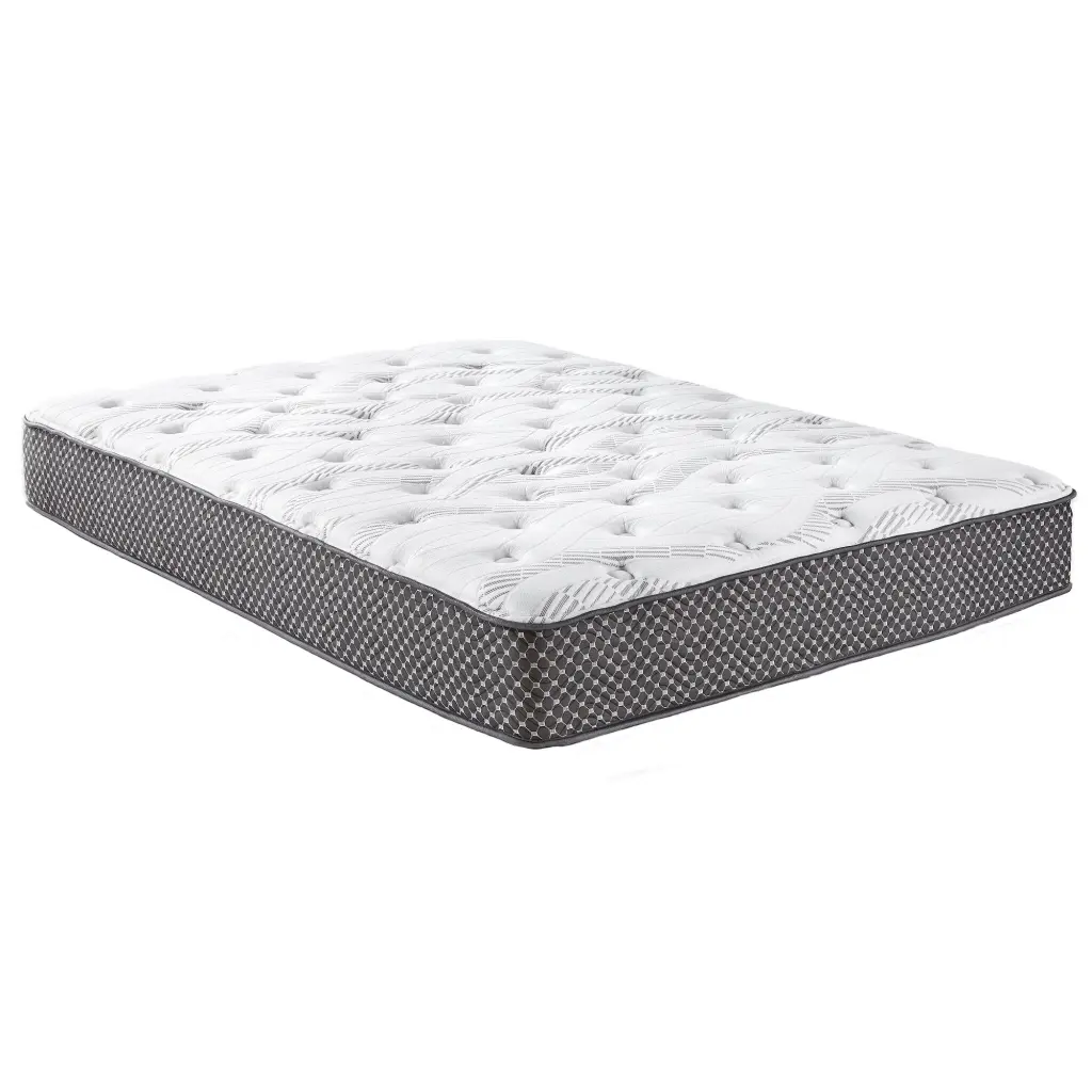 10 Inch Quilted Hybrid King Mattress Medium Firm Black White Foam Spring md mattress