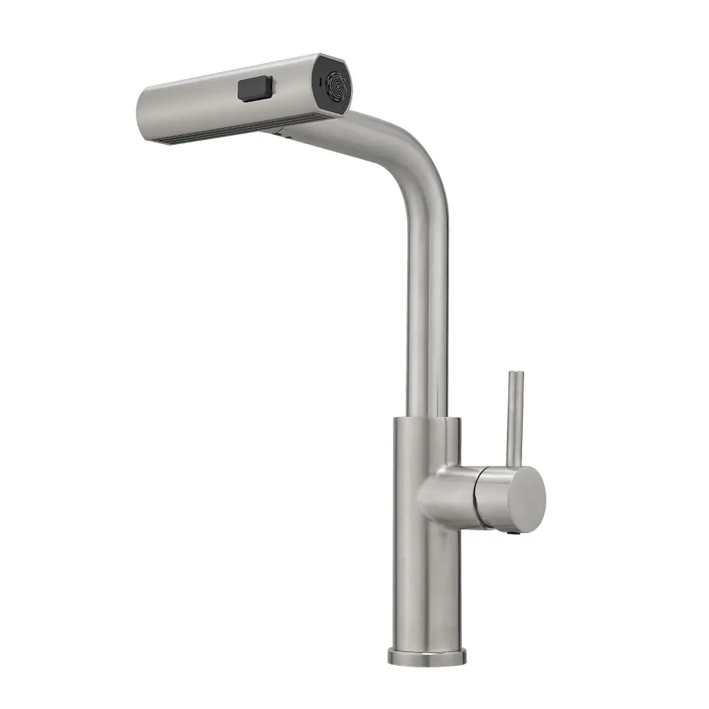 Kitchen Sink Faucet Applicator Nickel Pull Out Sprayer flg