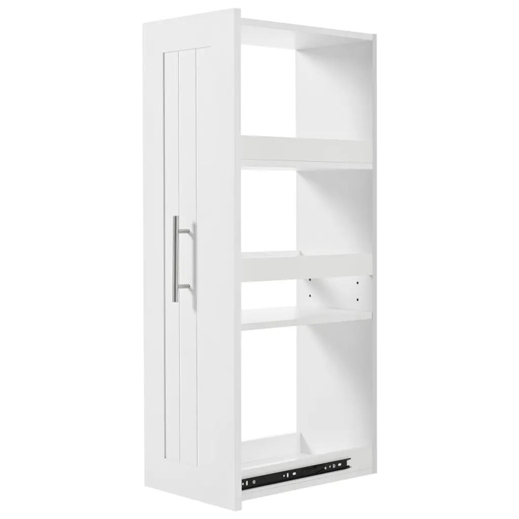 K&K Kitchen Island Drop Leaf Kitchen Storage Shopping Basket 3 Tier Pu k-k store