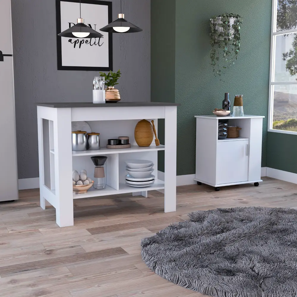 2 Piece Kitchen Set Island Lower Oven And Pantry Cabinet White rta mubles colombia