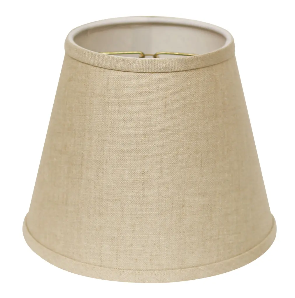 Slant Empire Hardback Lampshade Bulb Clip, Heather Gray Linen Lamp Shade alabama lamp shades