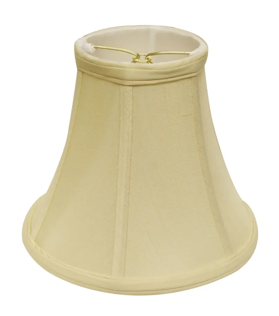 Slant Bell Softback Lampshade Bulb Clip Antique White alabama lamp shades