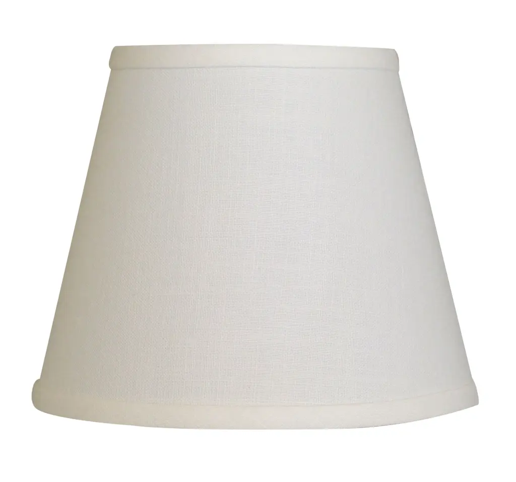 Slant Empire Hardback Lampshade Bulb Clip White Linen Lamp Shade alabama lamp shades