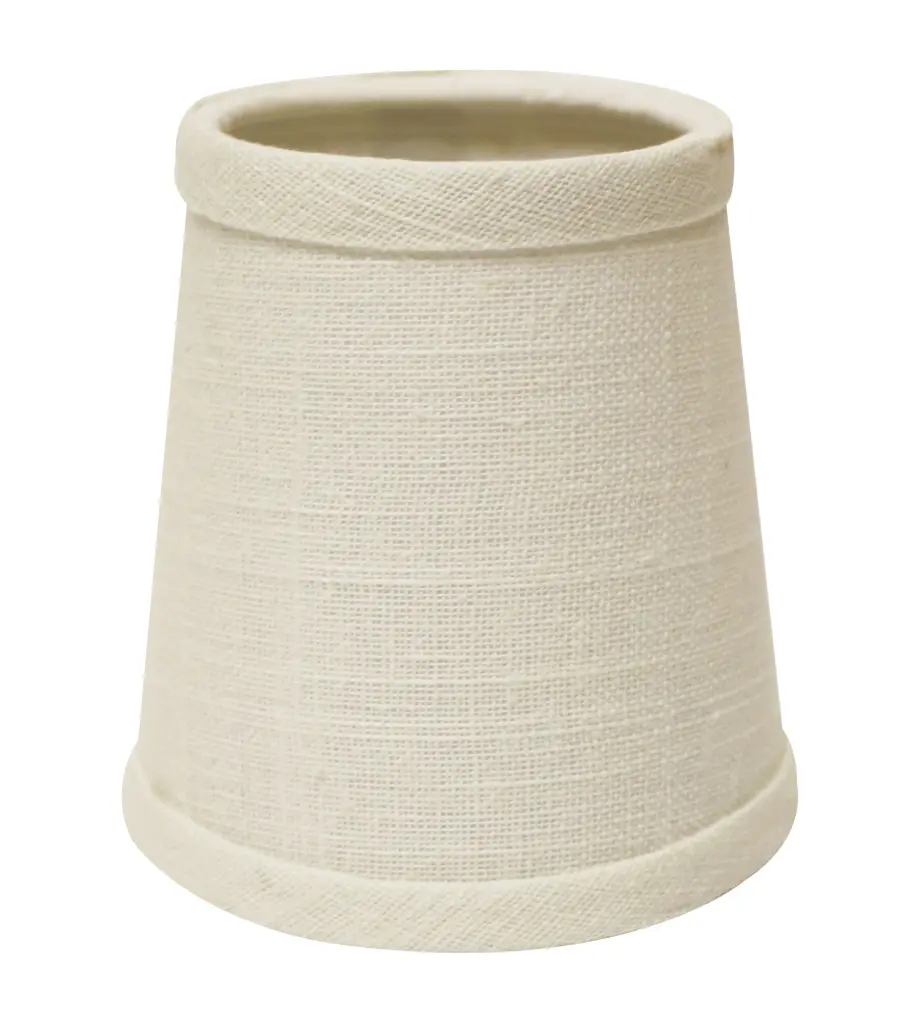 Slant Hard Support Chandelier Lampshade Flame Clip Set 6 Off White alabama lamp shades