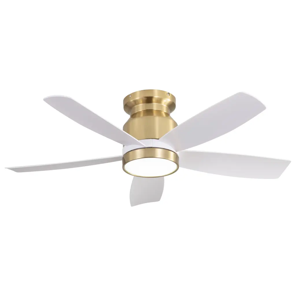 42 Inch Flush Mount Ceiling Fan LED Light 18W And Remote Control Modern Home Cooling ceiling fan with light