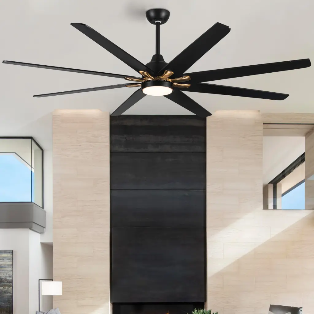 72 Inch Modern LED Floor Lamp Remote Control Antique Black Adjustable Lighting yuhao w1367