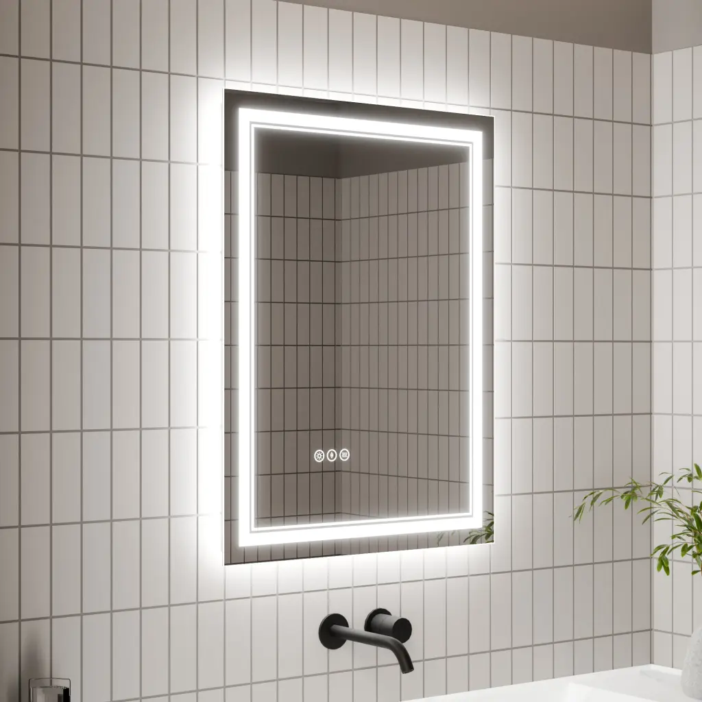 24x32 Inch LED Bathroom Mirror Vanity Mirror Lights Modern Design global chain solutions