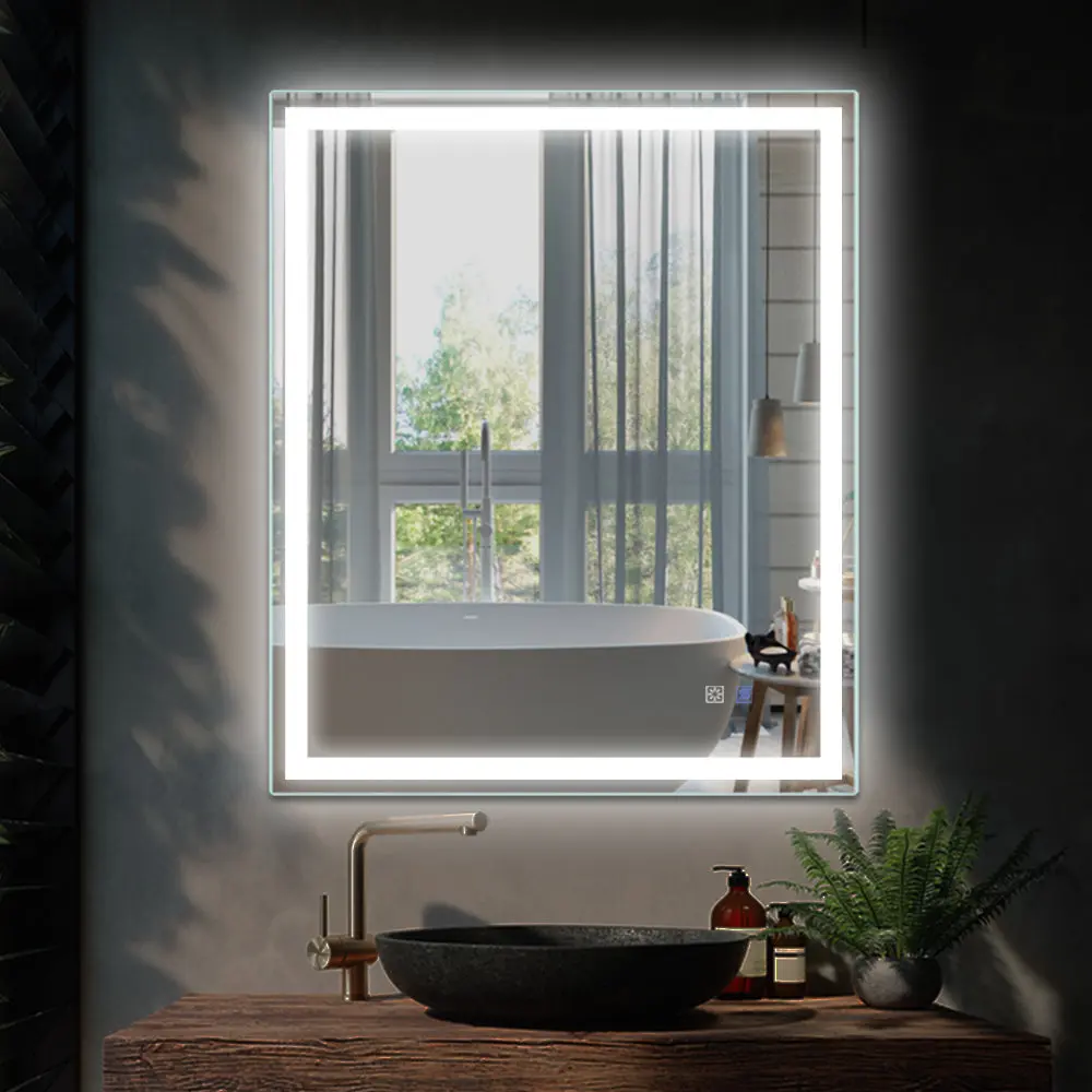 30x36 Inch LED Bathroom Vanity Mirror Anti Fog Dimmable Lights global chain solutions