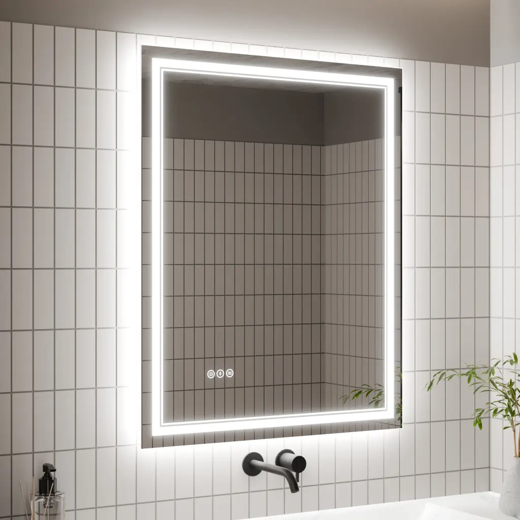 32x40 Inch LED Bathroom Vanity Mirror Lights Modern Bathrooms global chain solutions
