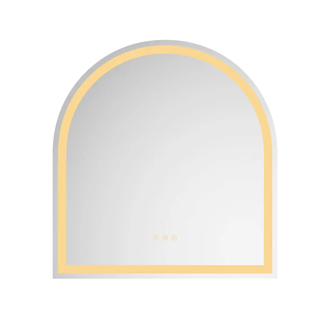 32x34 LED Lighted Bathroom Wall Mounted Mirror High Lumen Anti Fog rnb