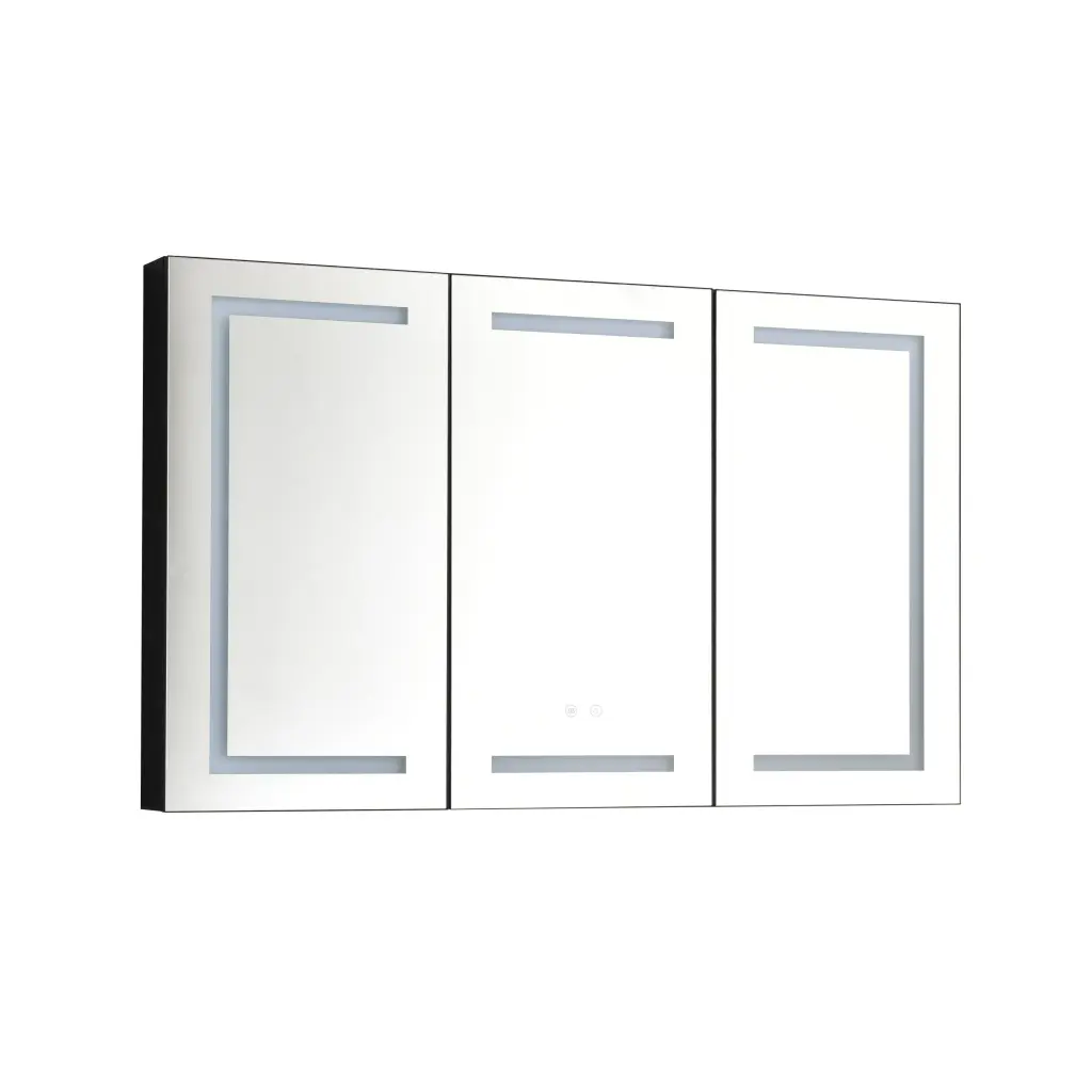 LED Mirror Medicine Cabinet Lights, Dimmer, Defogger, Clock, and Temperature Display rnb