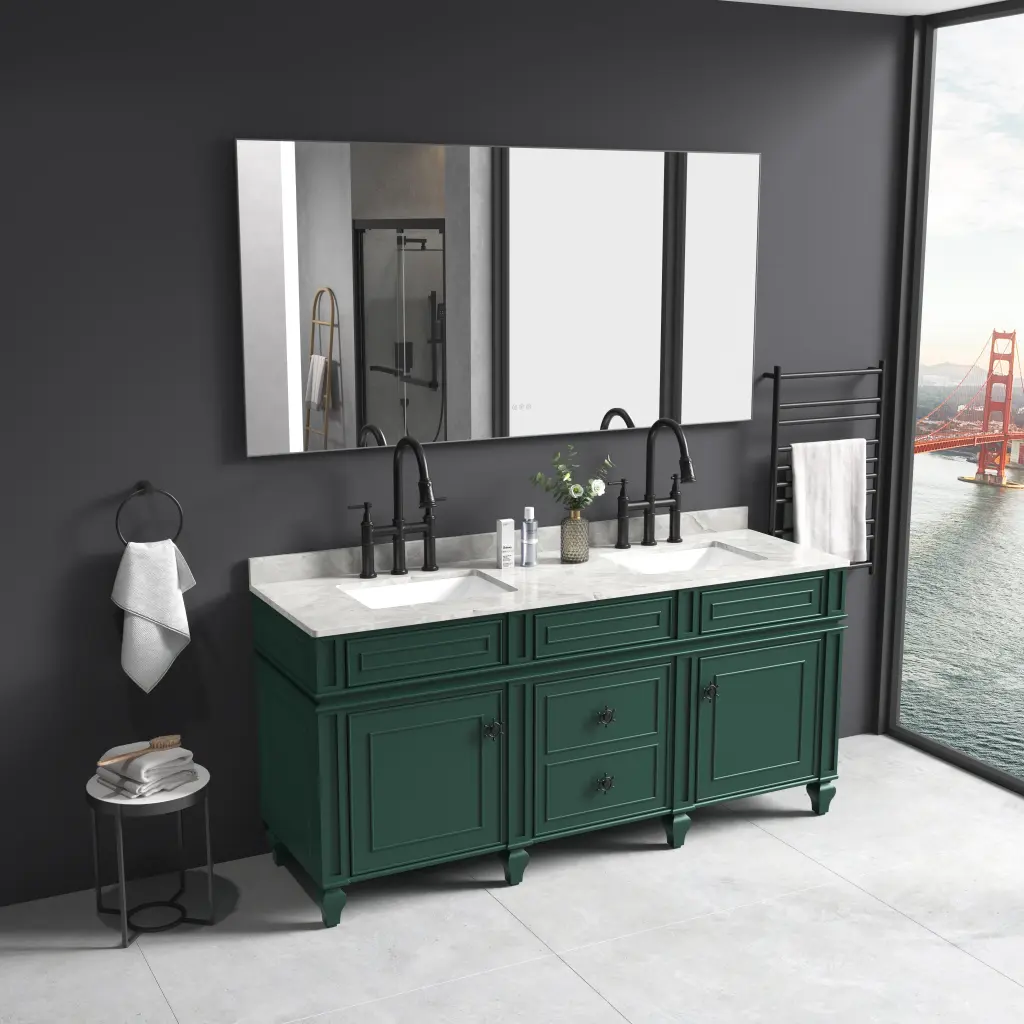 60 X 36 Inch LED Mirror Bathroom Vanity Mirror Back Light Wall Mounted Modern Design w928 dongtu group