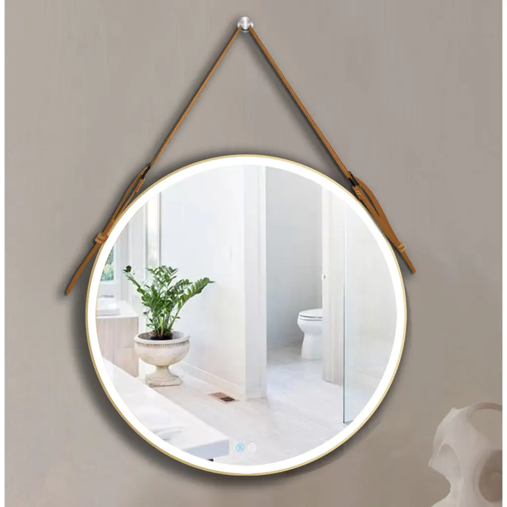 Bathroom Led Mirror 28 Inch Round Bathroom Mirror Lights Smart w995 bestgo