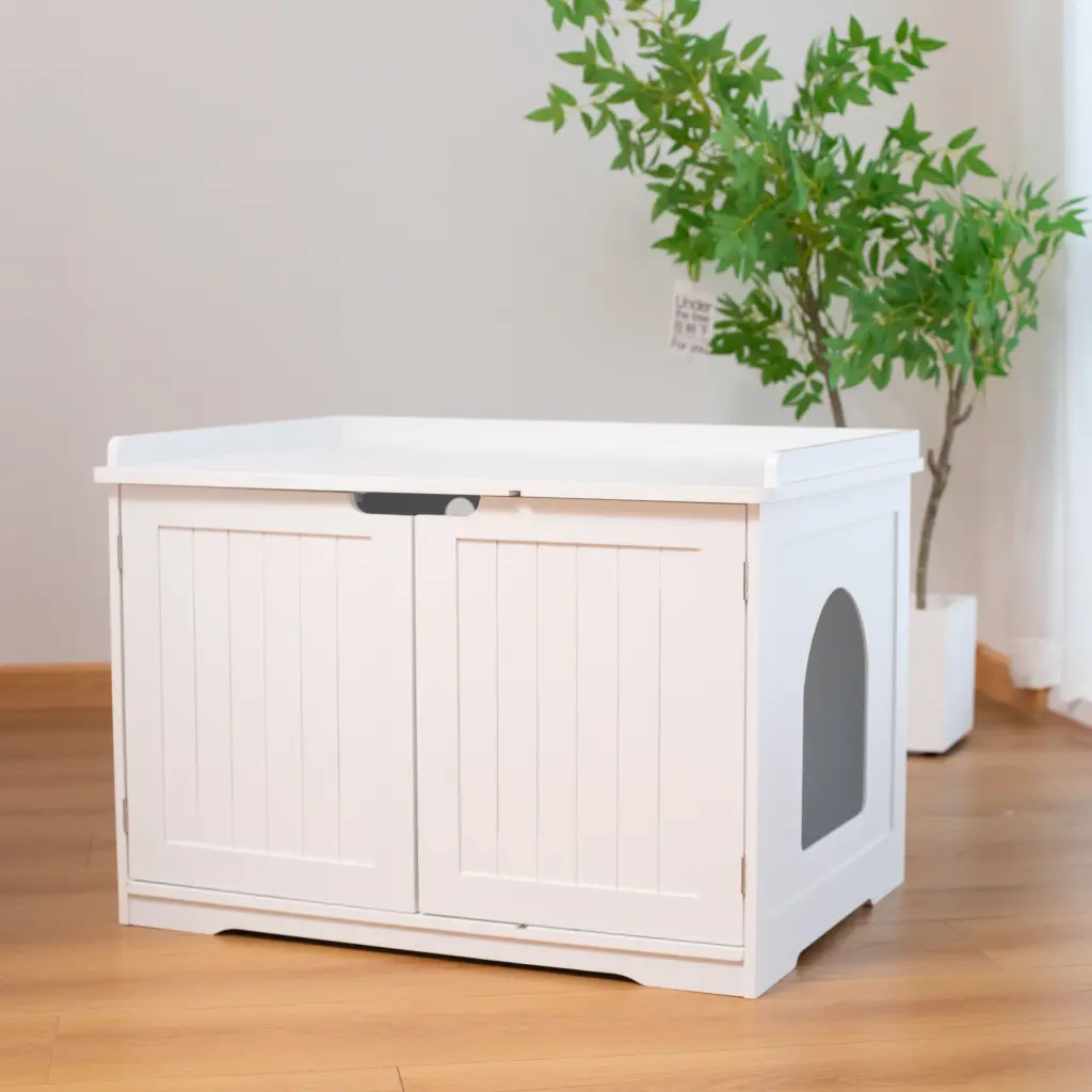 30 Inch Hidden Litter Box Cabinet Indoor Cat Toilet Home Decor Furniture w1431 weichuangmei