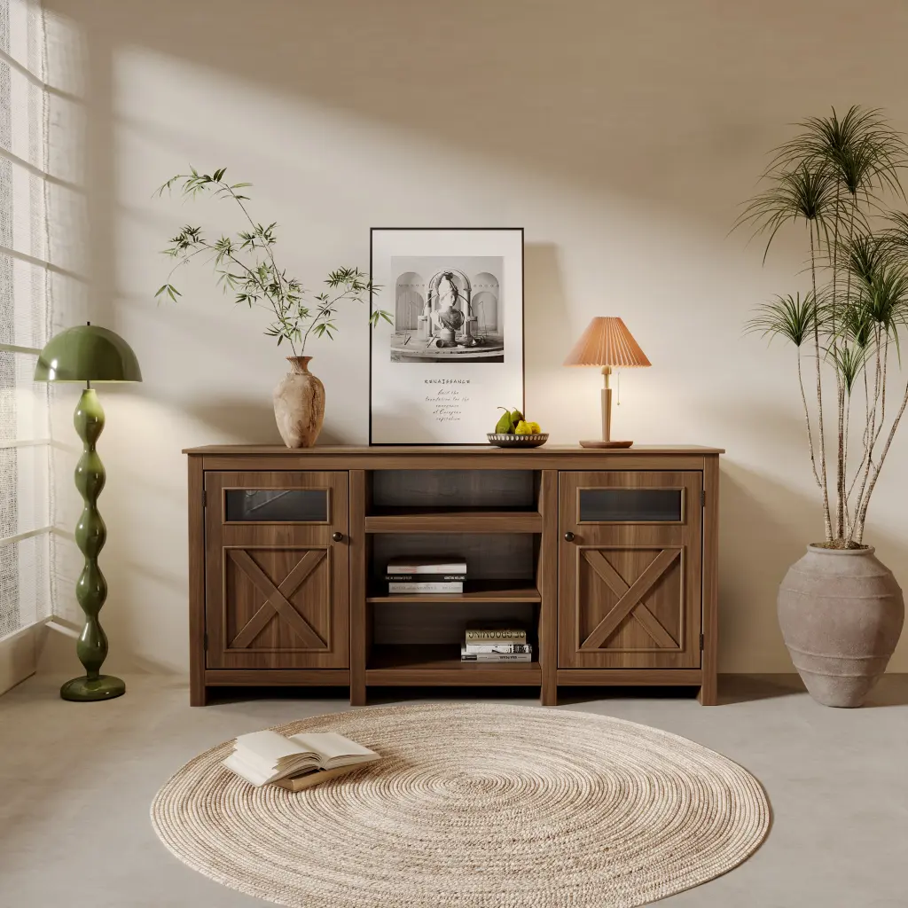 Modern Living Room Storage Cabinet Shelves Kitchen or Cutlery changhengwood