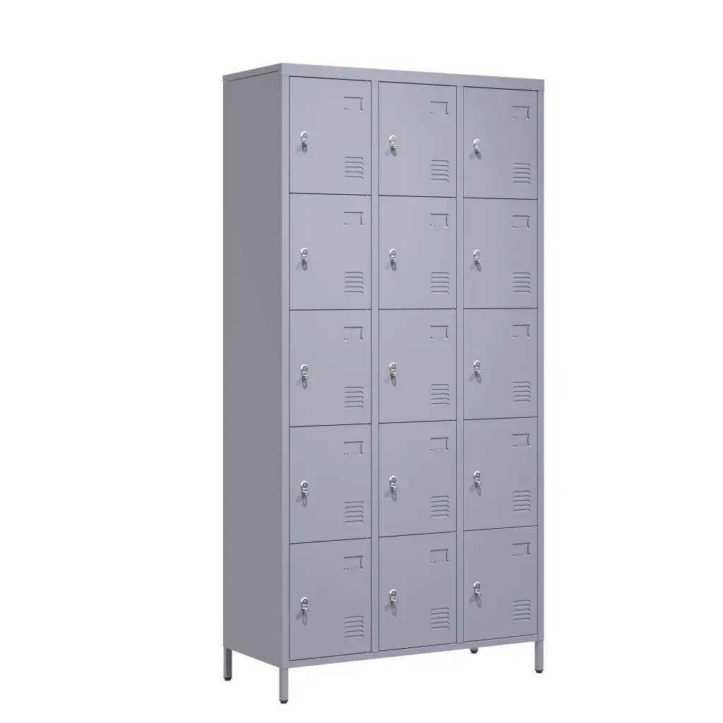 15 Door 72 Inch Metal Lockers Lock Employees - Storage Locker Cabinet makeace steel furniture