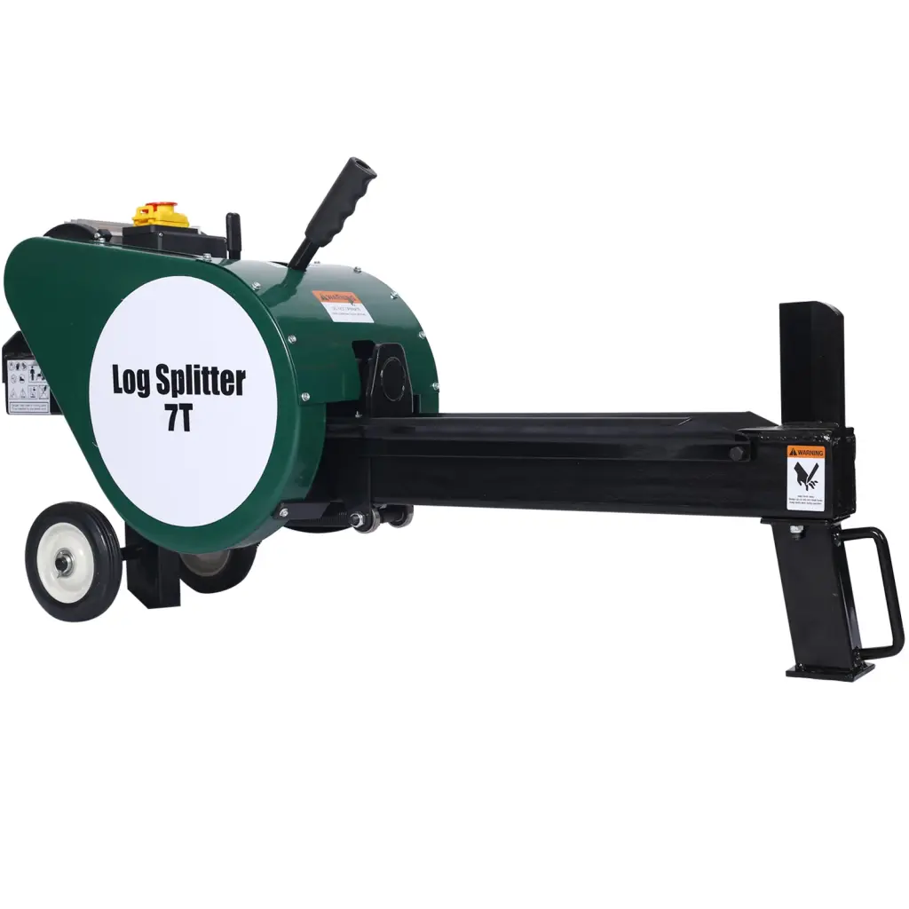 Double Flywheel Electric Log Splitter Travel Friendly 7 Ton Wood Splitter g-h