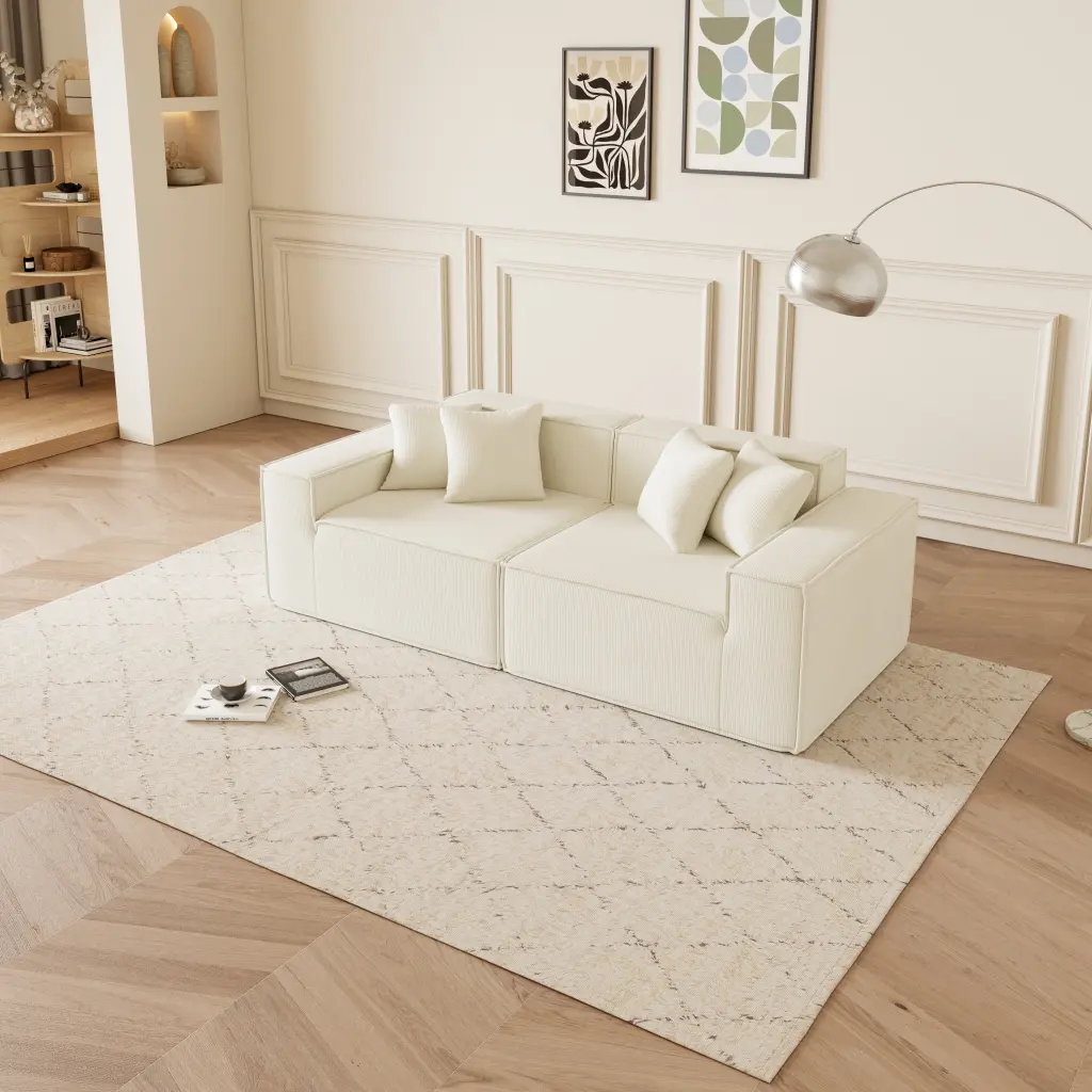 Multi-functional Modular Loveseat Sofa Modern Living Room Deep Seated modasi