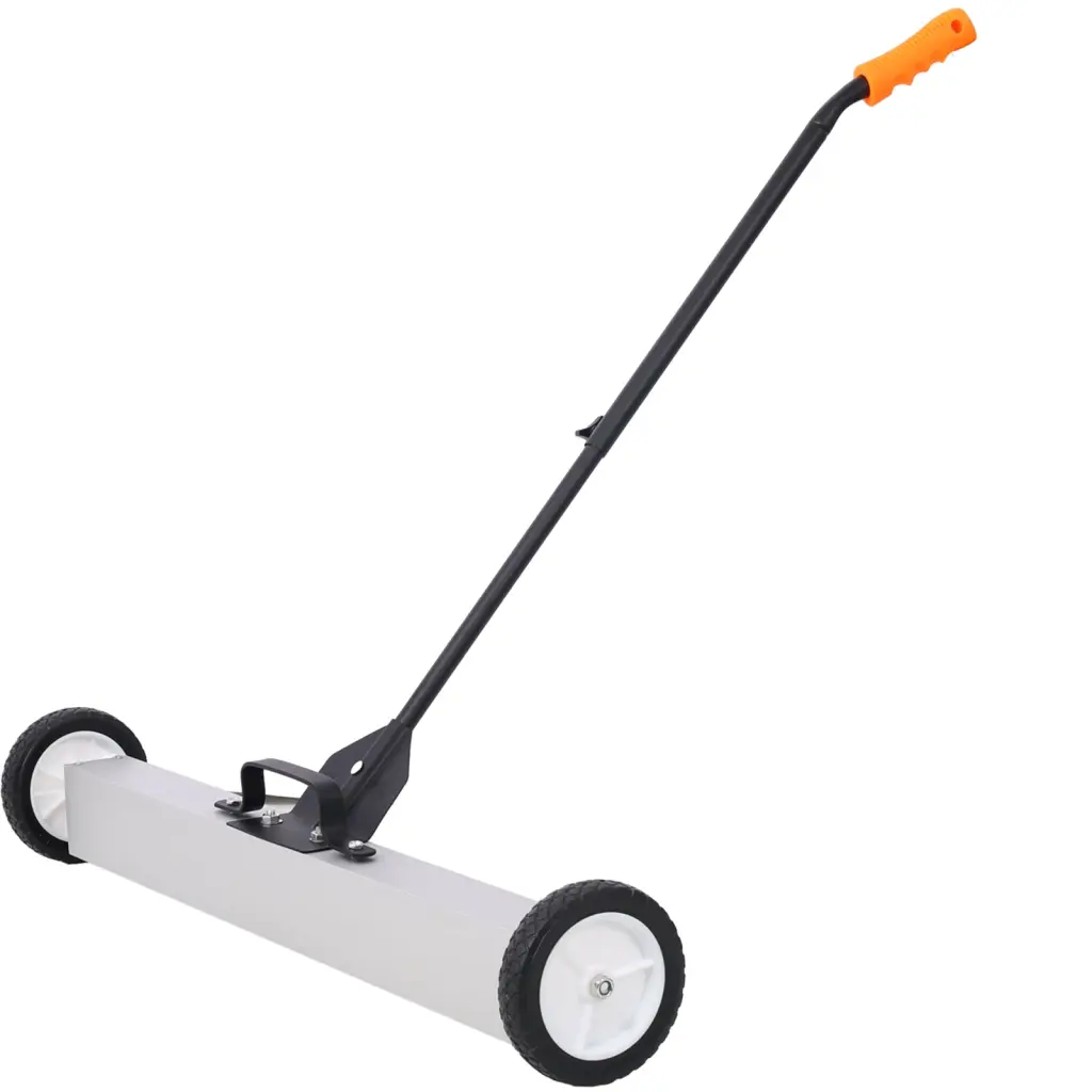 36 Inch Rolling Magnetic Pick Up Sweeper, Heavy Duty Push Type Release g-h
