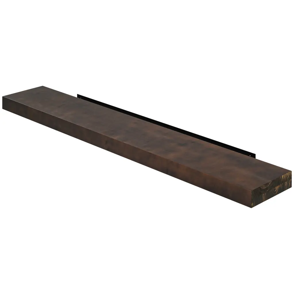 Homcom 48 Inch Fireplace Mantel Floating Farmhouse Solid Fir Timber Shelf aosom business