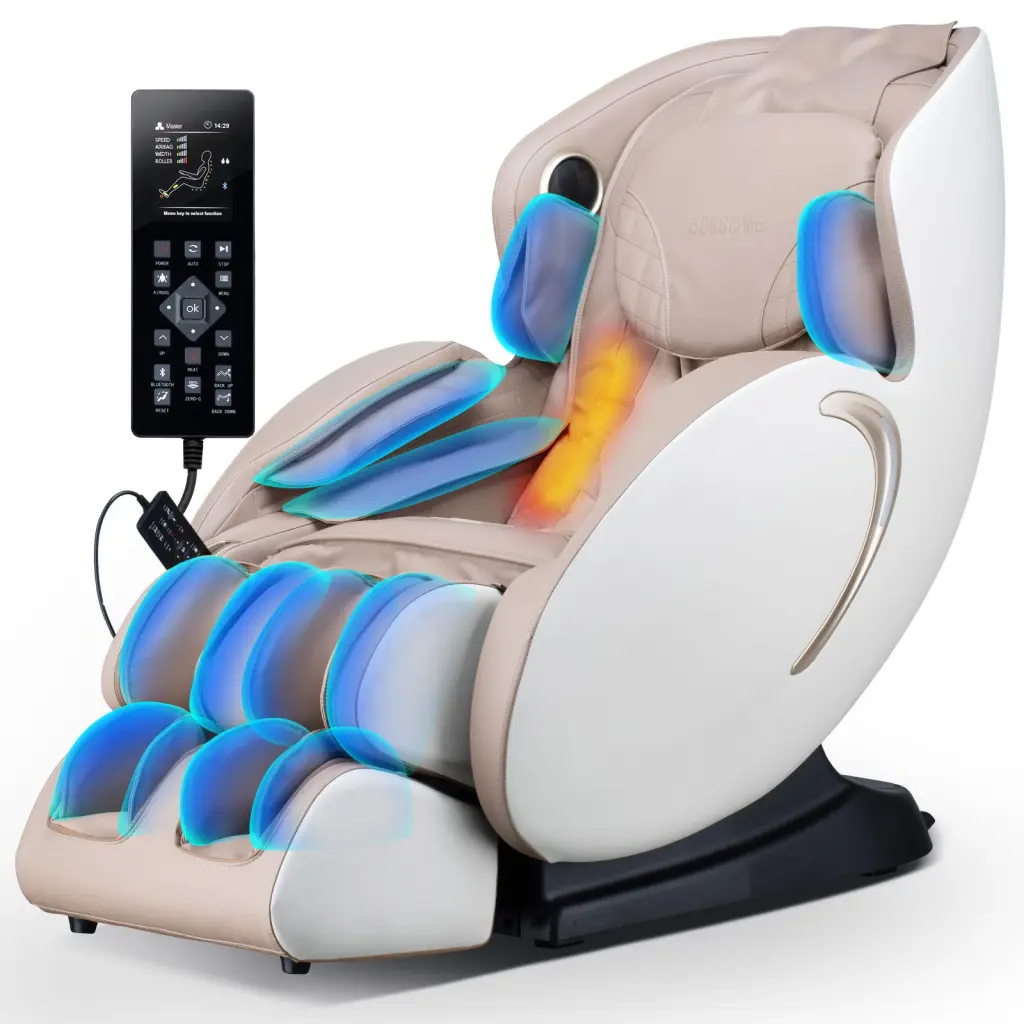 Bosscare 3D Zero Gravity Weighted Chair Full Body Shiatsu Recliner rovos fitness