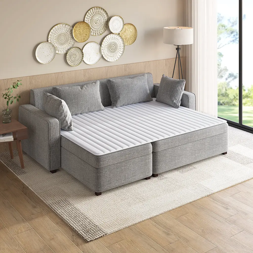 Ultra Soft Microfiber Water Resistant Sofa Bed Mattress Pad White jla