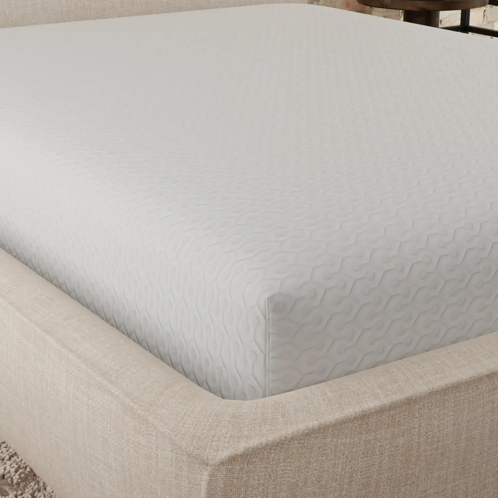 Snow Soft Circular Poly Knit Heiq Cooling Water Resistant Mattress Pad motiontrend