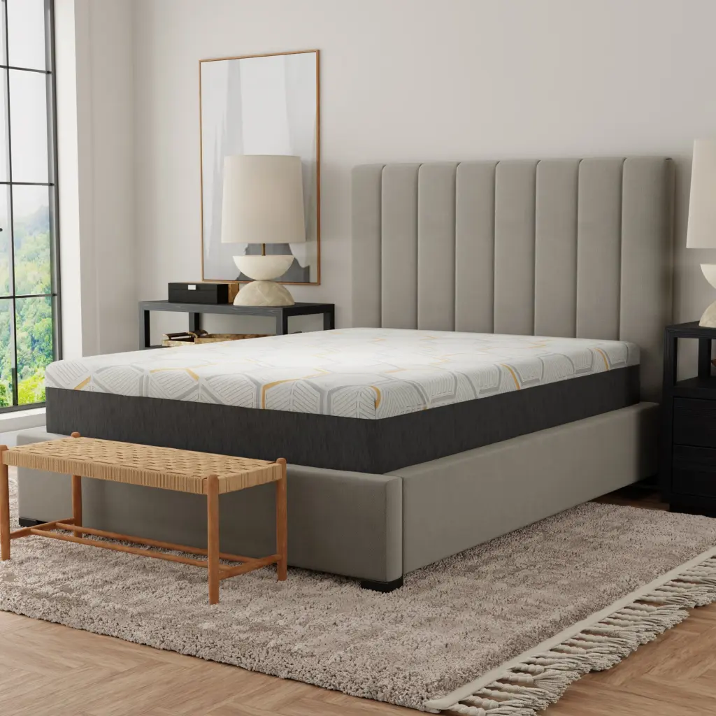 12 Inch Copper Gel Cooling Memory Foam Mattress Edge Support motiontrend