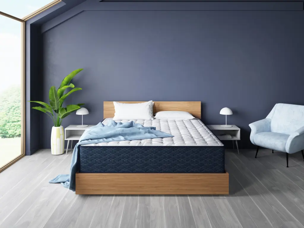 Restonic ComfortCare Hybrid CosmoRest Plush Full Mattress Grey Mix Alloy Metal Foam restonic mattress