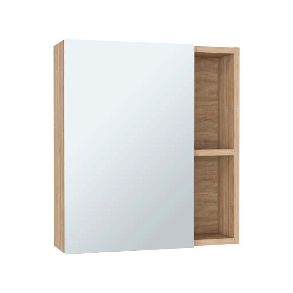 19 Inch Single Door Medicine Cabinet Mirror and Five Indoor Shelves rta mubles colombia