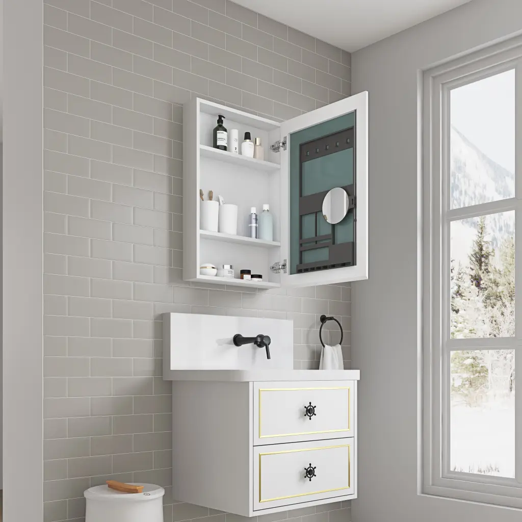 20'' W X 30'' H Bathroom Mirror Medicine Cabinet Timber Door Storage w928 dongtu group