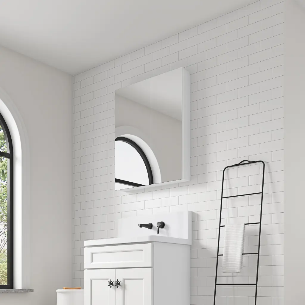 30 Inch W X 36 Inch H Bathroom Mirror Medicine Cabinet Timberen Door w928 dongtu group
