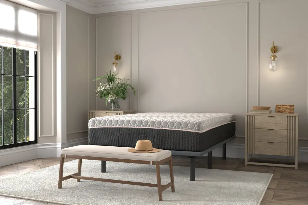 Copper Lux Hybrid 14 Inch Queen Mattress Copper Infused Contouring Memory Foam bedtech