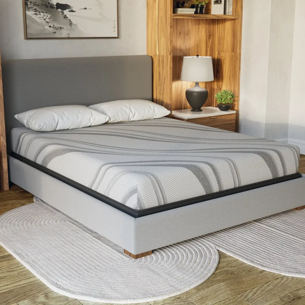 8 Inch Pro Gel Foam Firm Full Size Gray Memory Foam Mattress diamond mattress