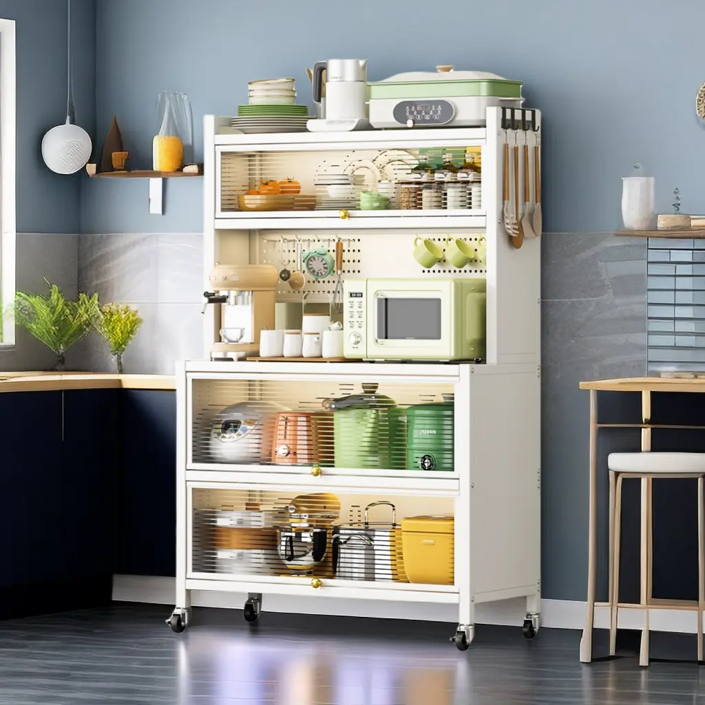 Metal Storage Shelves White Metal Durable And Sturdy Home Or Office montary