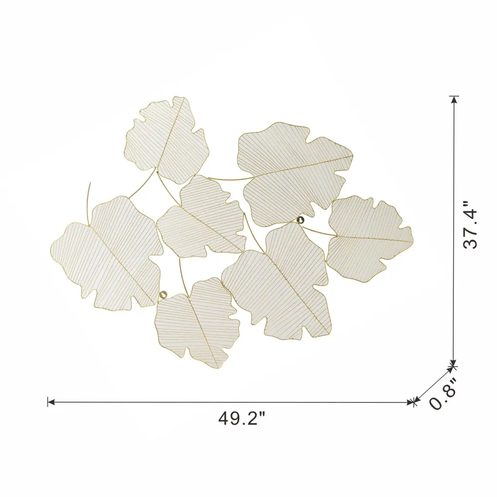 49.2X37.4 Inch Wall Art Precious Metal Ferrous Metal Decor w2078