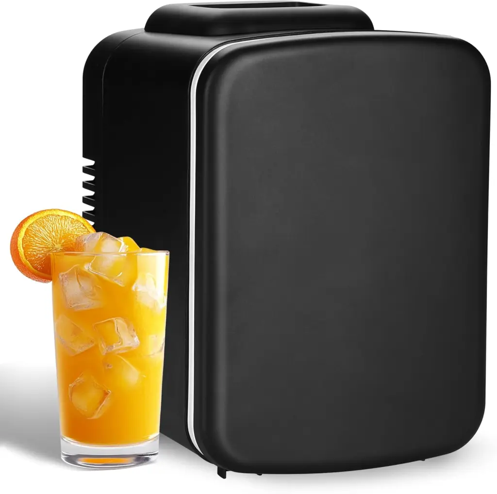 4L 6 Can Mini Fridge Travel-friendly Cooler Warmer Space-saving Refrigerator w1134dhs
