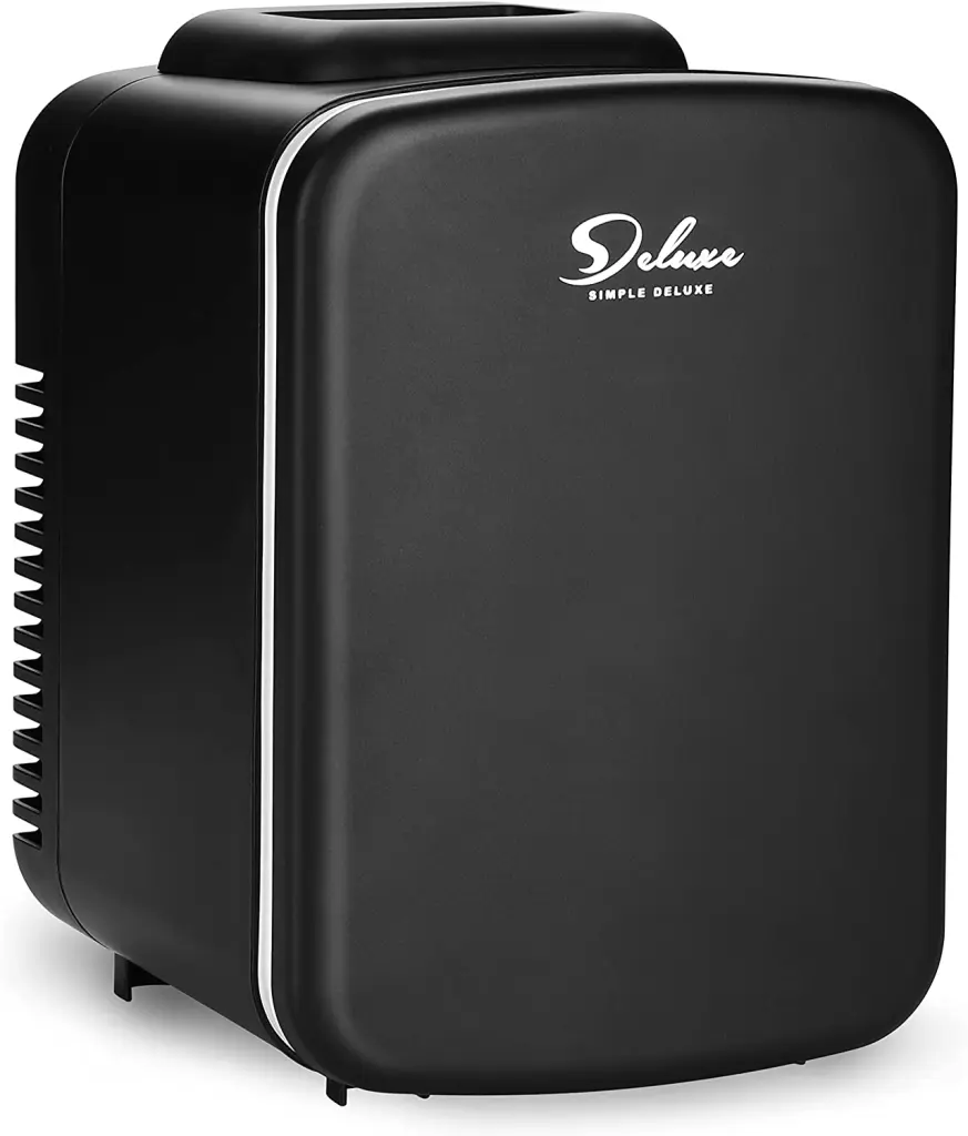 Effortless Deluxe Mini Fridge 4L 6 Can Travel Friendly Cooler And Warmer w1134dhs