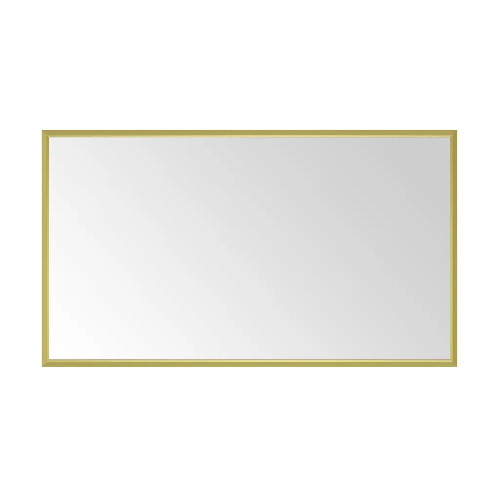 84 Inch Wide X 48 Inch High Metallic Framed Bathroom Mirror Wall rnb