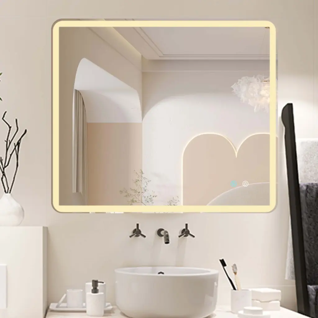 42 X 36 Led Mirror Bathroom Customizable 3 Hue Vanity Mirror w995 bestgo