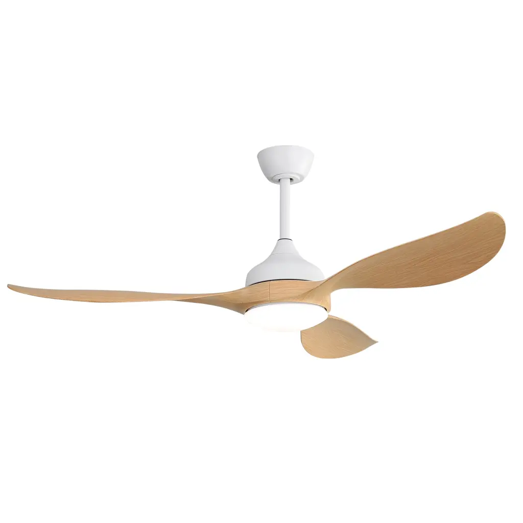 56 Inch Modern Dimmable LED Ceiling Fan Quiet DC Reversible Motor Indoor Use