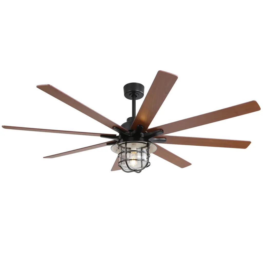 Modern 66 Inch Ceiling Fan 6 Speed Wind 8 Blades Remote Regulation ceiling fan with light
