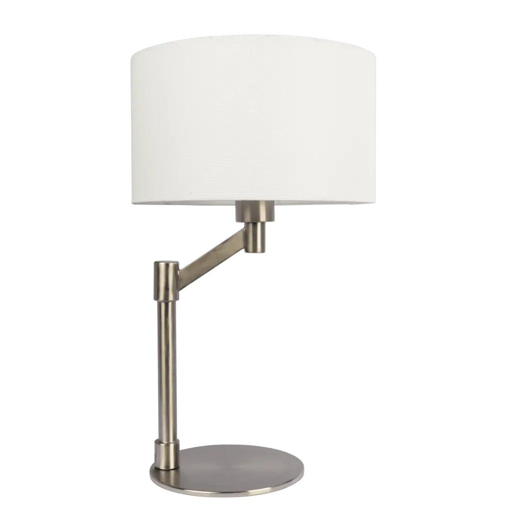 Horizon Brushed Nickel Table Lamp On Off Switch Curved Metallic Base ashcroft furniture
