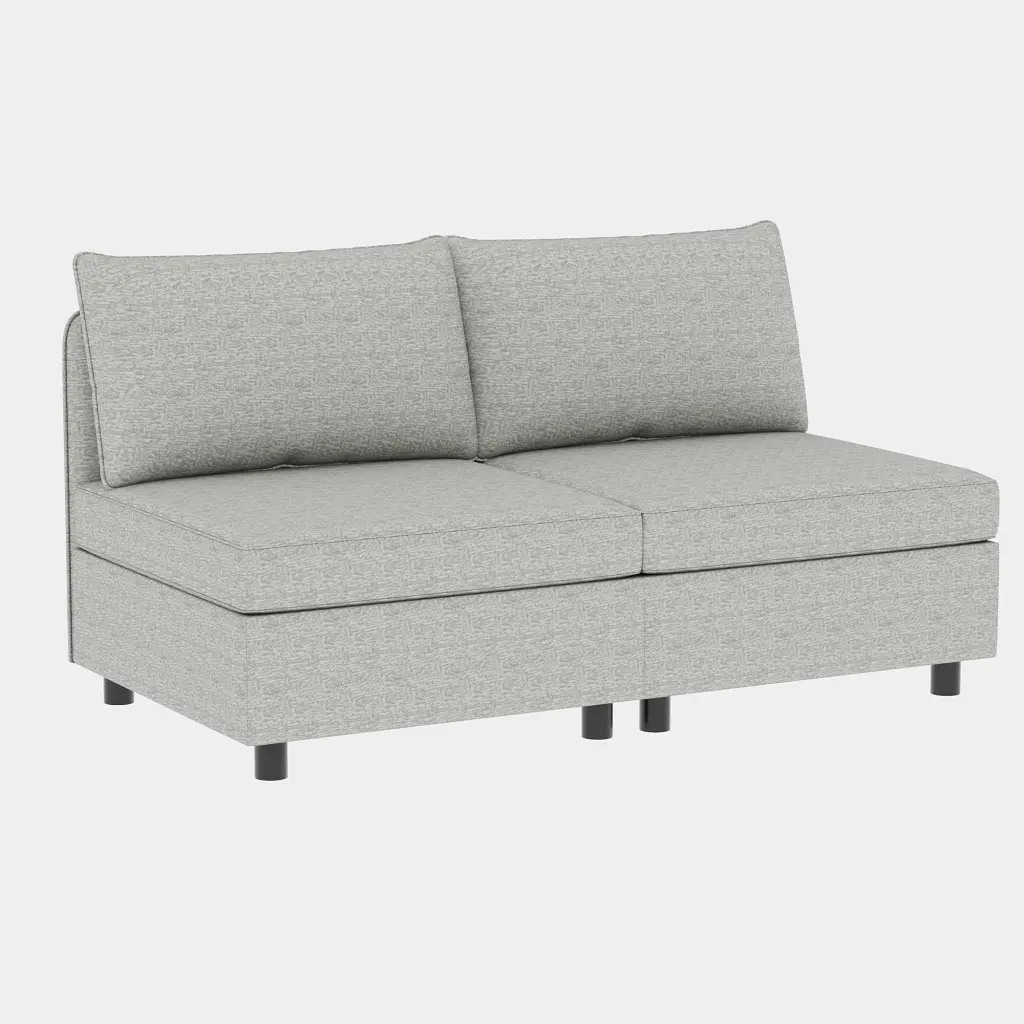 Armless Seat Modular Sectional Sofa Convertible Sofa Seat Storage Ottoman rnb